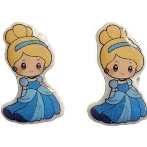 Acrylic Princess Post Earrings - New